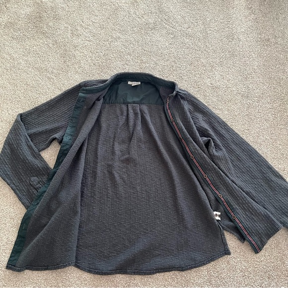 SOLD Carbon 2 Cobalt Dark Green 100% Cotton Mens/Unisex Button Down - Picture 2 of 7